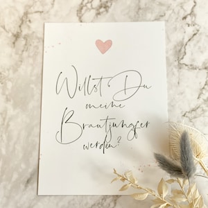 Karte Willst du meine Brautjungfer werden ?
