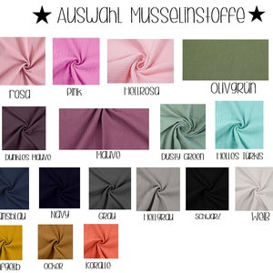 Musselin Tuch für Kinder Halstuch mit Regenbogen personalisiert mit Namen imagen 2