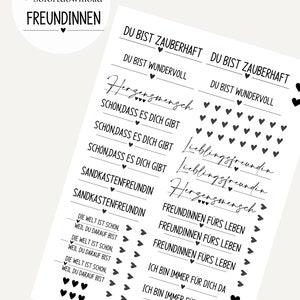 Freundin PDF Vorlage Kerzentattoo Kerzensticker Kerzen Wasserschiebefolie Download Stabkerze Freundinnen Herzensmensch
