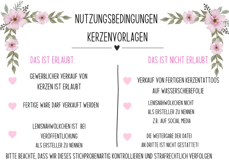 Freundin Paket PDF Vorlage Kerzentattoo Kerzensticker Kerzen Wasserschiebefolie Download Stabkerze Bild 2