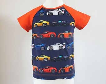 Shirt T-Shirt Größe 104 oder 116 Rennautos versandbereit