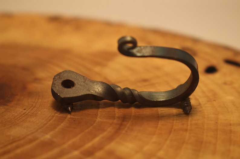 Handmade, 5 Small Horseshoe Nail Hooks With Matching Screws