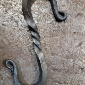 Handmade rustic S - hooks. Sets of 3,4, or 5 hooks.