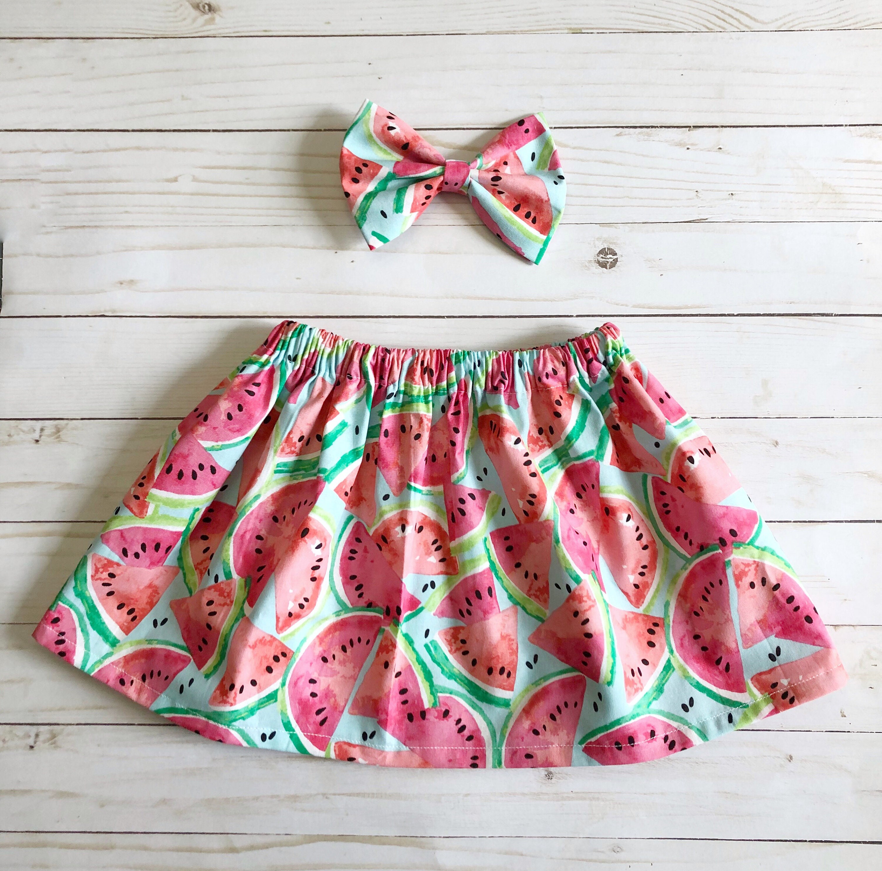 Buy WATERMELON SPLASH Skirt Green Flourish, 54 OFF