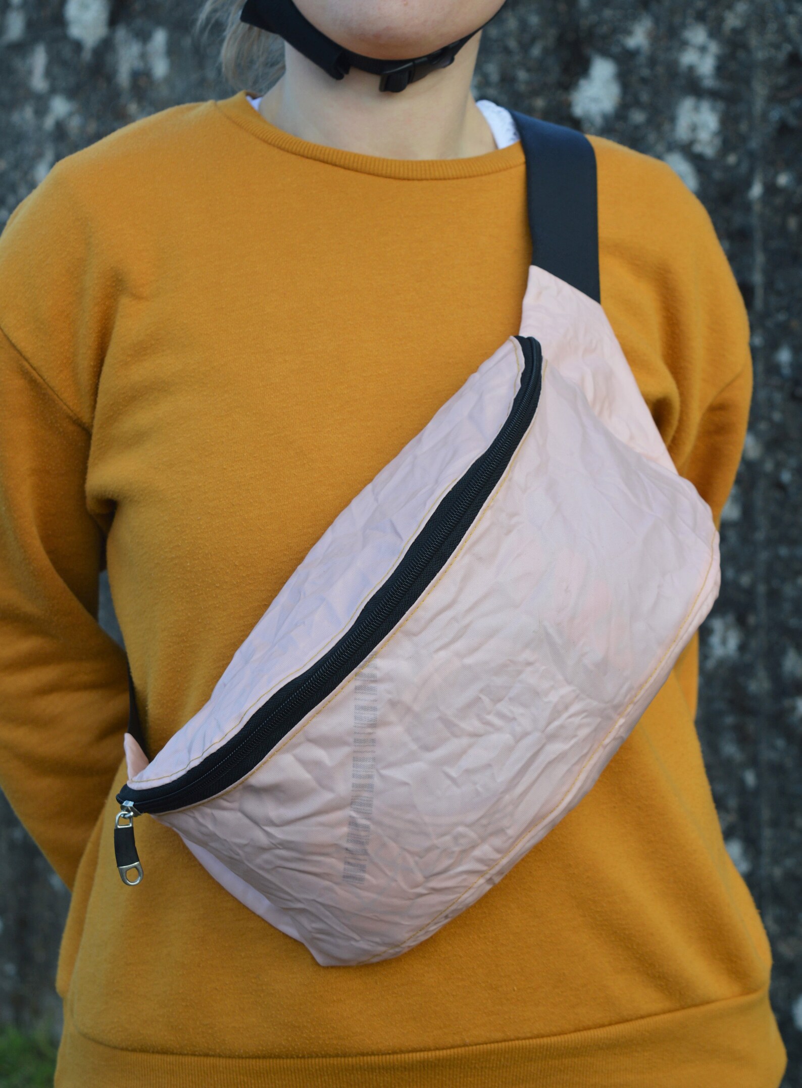Hip Bag Handmade From 100 Recycled Materials Car Airbag Etsy
