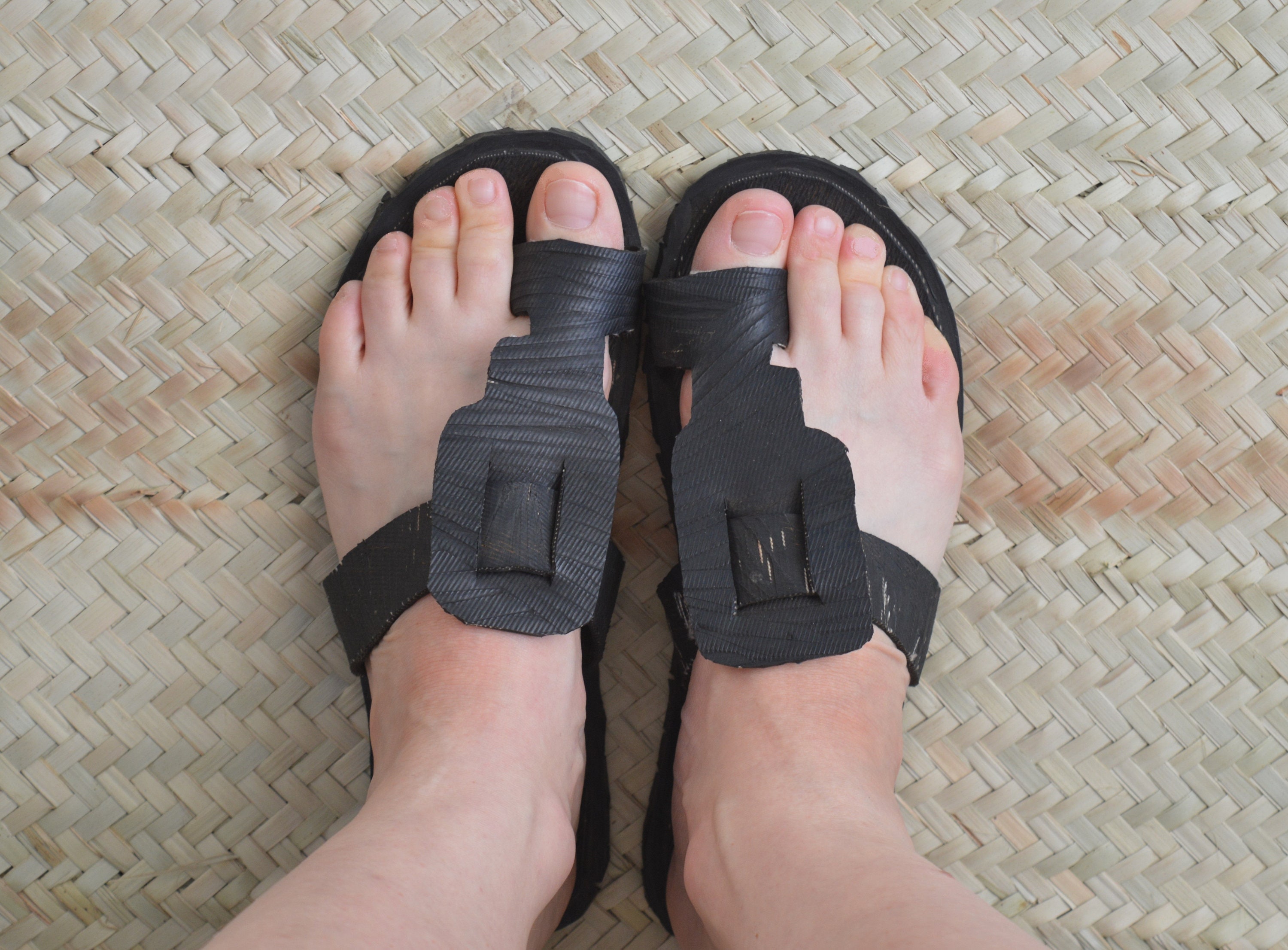 Handmade recycled Slide Sandals made from Car Tyres UK SIZE 5 Etsy