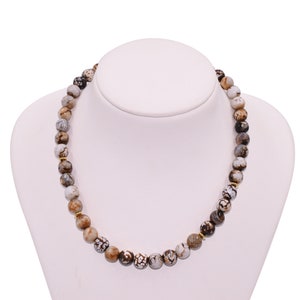 Fire Agate Necklace, Extraordinary Nacklace,  faceted necklace with gold plated intermediate parts, Individual Jewelry,