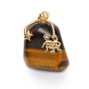 Colgante zodiaco con cadena - Géminis