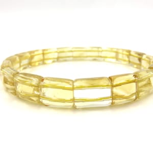 Citrin Edelstein Armband, Gesundheit Armband, Stärke Armband, elastisches Armband, gelber Stein Armband, Citrin Perlen, Kristall Armband