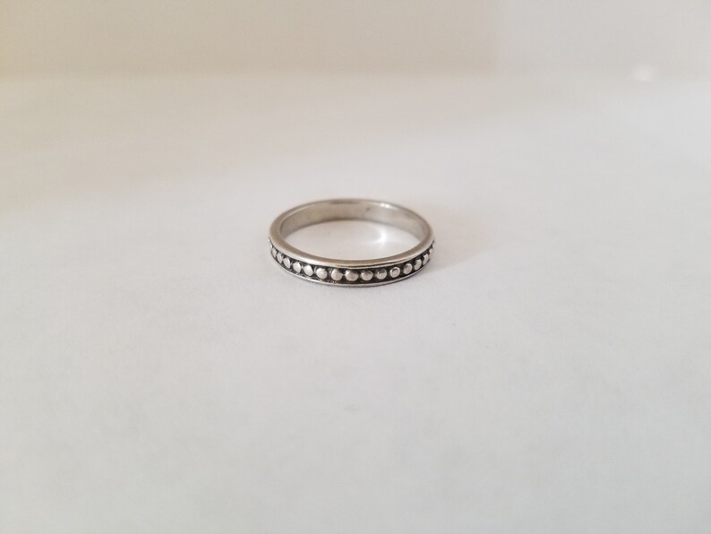 Silver Band Ring Marked 925 Size 6 US
