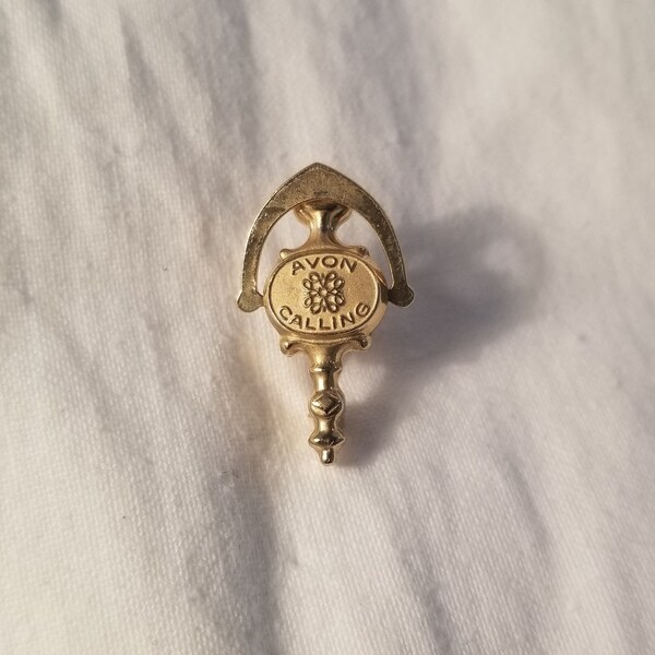 Avon Door Knocker Pin, Award, Advertising Pin. Avon Calling