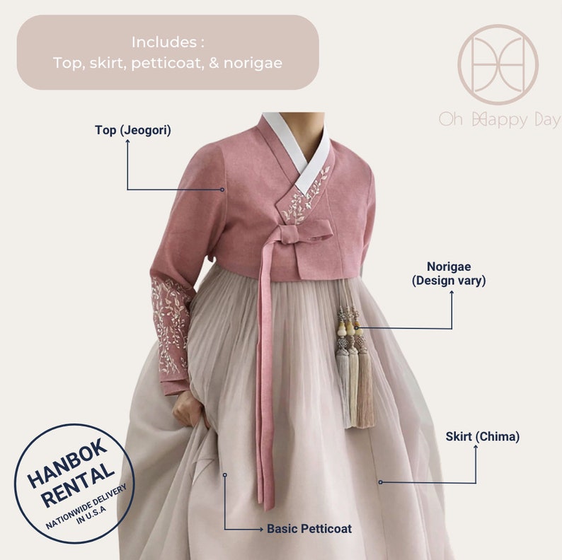 Family Hanbok Rental _ White & Blue image 8