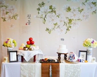 Table Rental N13. White Peony Brown