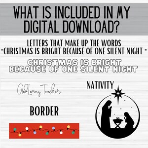 Christmas is Bright Because One Silent Night - Christian Bulletin Board ...