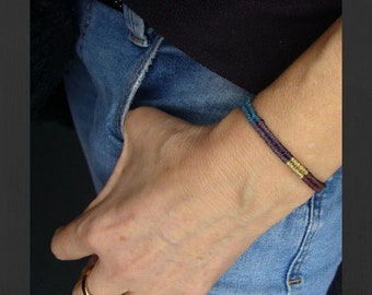 macramé bracelet, micromacramé bracelet, unisex, casual, simple, micromacrame bracelet, brown, petrol, gold, berry