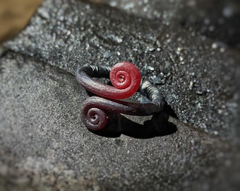 Spiralring, Eisen Ring, Wikinger Ring, nordisch Ring, Infinity Ring, Wikingerschmuck, Wikinger Schmuck