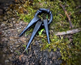 viking pendant, viking necklace, iron pendant, Viking jewelry, iron necklace, iron jewelry, forged pendant, forged necklace