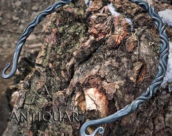 Iron Torc Viking Medieval Nordic Pagan necklace, Vikings jewelry
