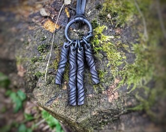 IJzeren sieraden, cadeau 6e verjaardag, smidsieraden, cadeau 11e verjaardag, met de hand gesmeed,