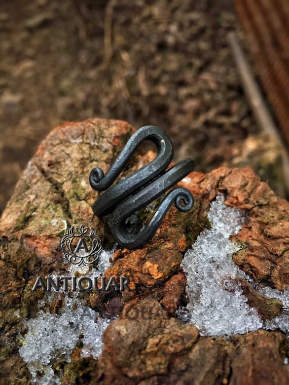 Iron nordic ring, Viking jewelry, pagan jewelry, forged ring, goth jewelry, iron jewelry, goth ring, pagan ring, gothic, norse