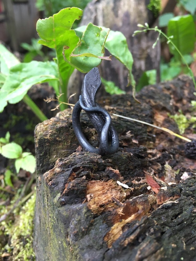 Iron Handmade Viking Snake Nordic Ring Etsy UK
