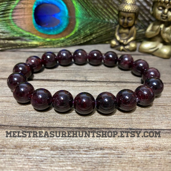 Etsy garnet bracelet sale