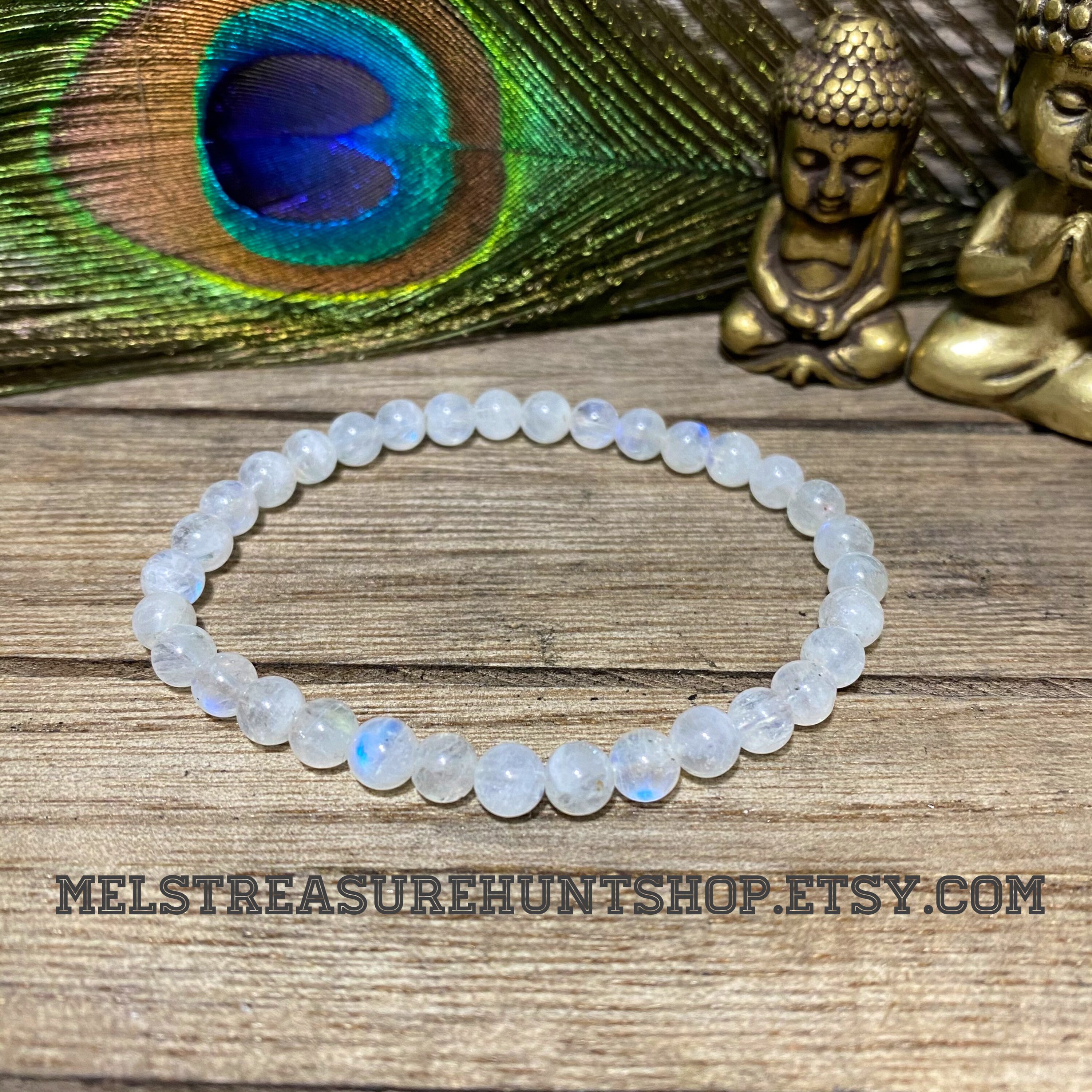 Moonstone Beaded Bracelets Moonstone Beaded Bracelets
