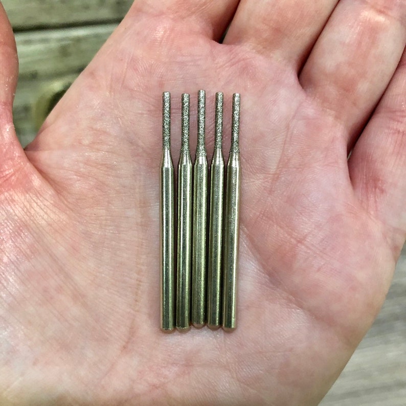 1.5mm Diamond Drill Bit Fits Dremel Rotary Tools Glass Etsy