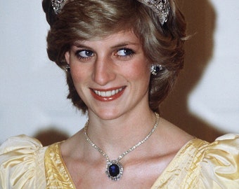 Princess Diana Sapphire and Diamond Jewelry Set Royal | Etsy