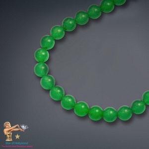 Imperial Natural Burmese Jade Bead Necklace Handcrafted - Etsy