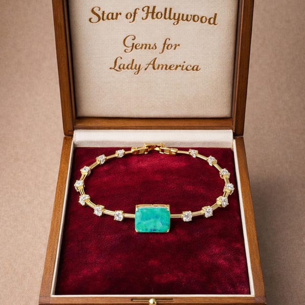Lady America, gloeiende paraiba-toermalijnarmband, minimalistische gouden of zilveren armband, sierlijke kristallen armband, luxe cadeau voor haar