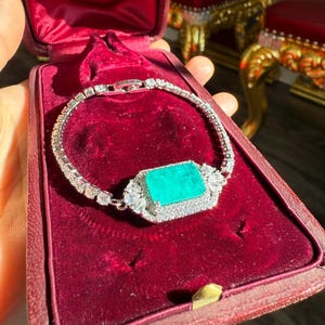 100% Glowing Natural Colombian Emerald Doublet Bracelet Bangle, its Own Natural Color, No Edits, Awe Mesmerizing Piece