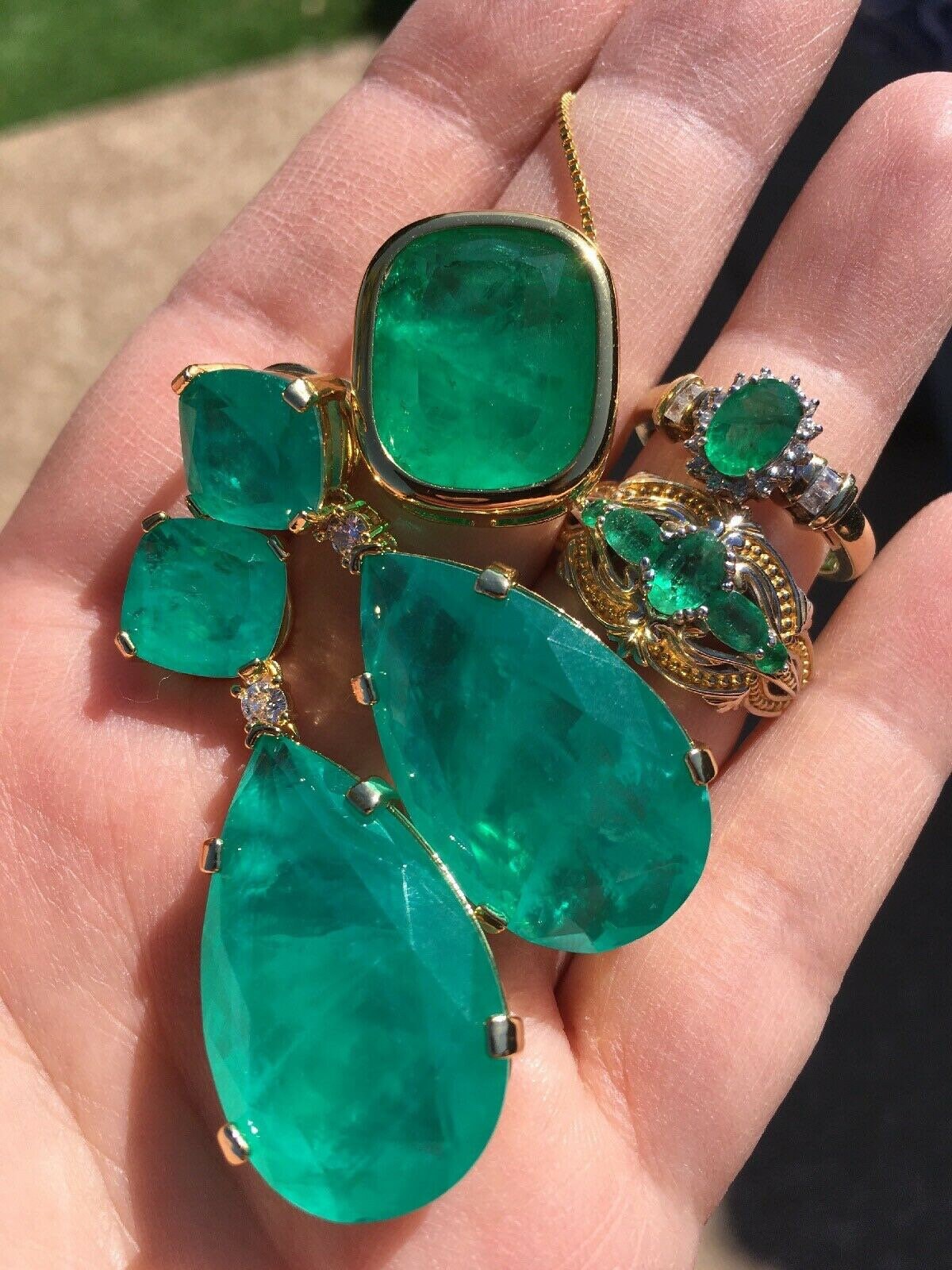 【VINTAGE HOLLYWOOD】Silver Bezel Emerald Cut Earrings Emerald Cut Bezel Set Studs – Norman Silverman