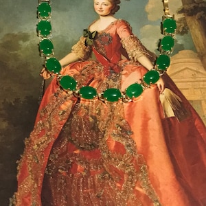Armband med kejserlig jade, fantastiskt armband med kunglig jadeit och smaragd, sällsynt gyllene utgåva