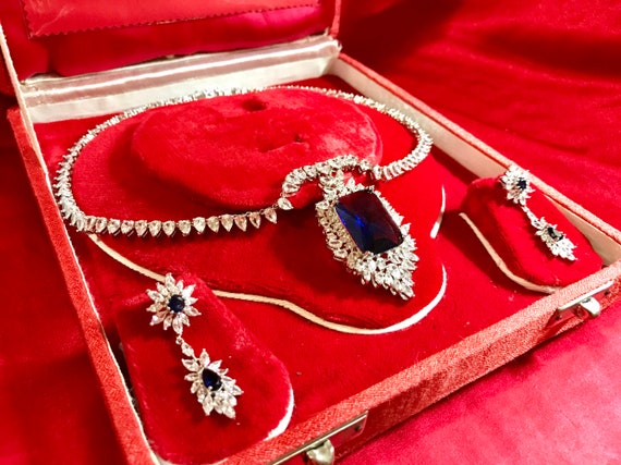 Imperial Elegance, Sapphire and Diamond Jewelry S… - image 3