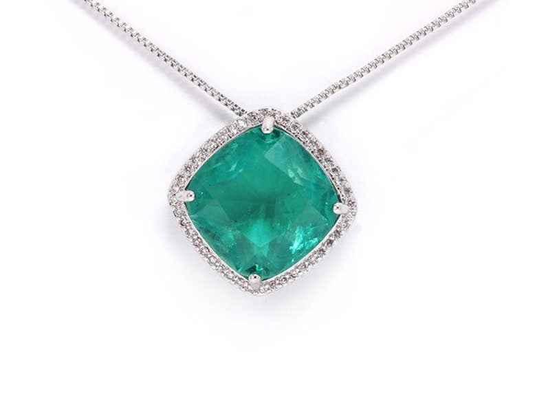 Natural Emerald Necklace Genuine Emerald Top Quality Etsy Canada