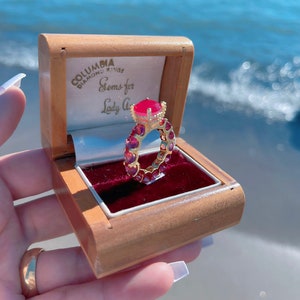 100% Columbia Ring, Ruby Gems for Lady America, Limited Edition, Multi ...