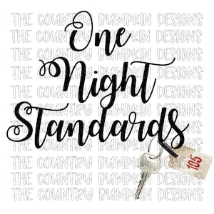 One night standards PNG
