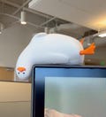 Monitor Goose Emotional Support Desk Buddy, 3D Printed Screen Topper Office Gift
