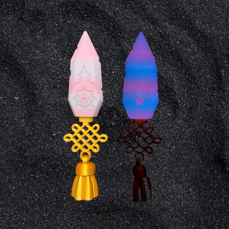 Espada Rumi, Mira Glaive y daga Zoey del K-Pop que brillan en la oscuridad, duraderas y seguras para eventos de anime y cosplay. Rainbow Glow Dagger
