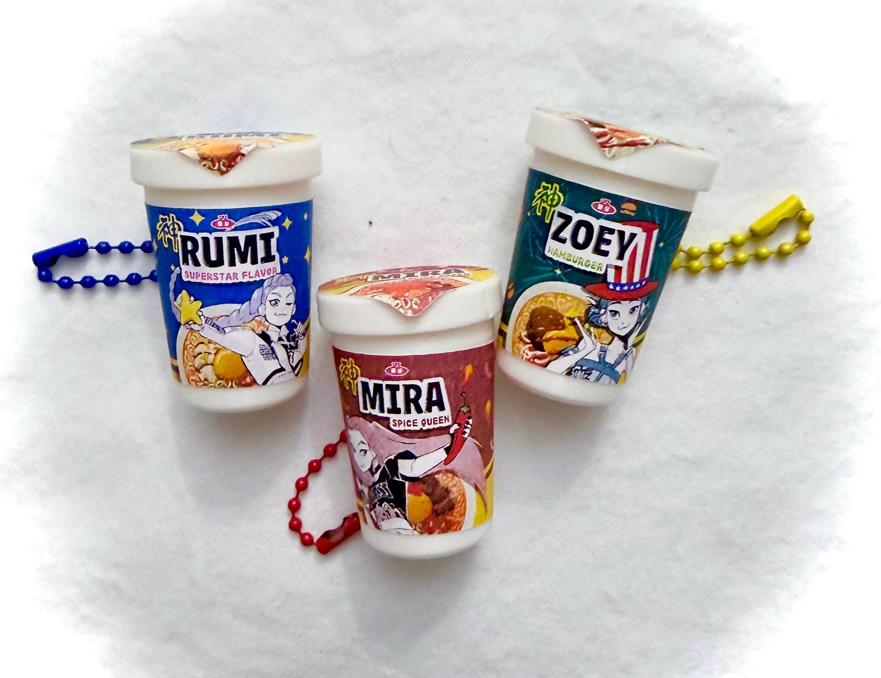 K-pop Demon Hunters Huntrix Ramen Noodle Cups Fidget Clicker