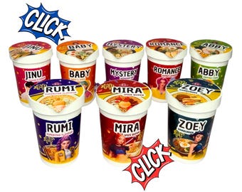 Kpop Demon Hunters Huntrix & Saja Boys Ramen Cup Keychain – Rumi
