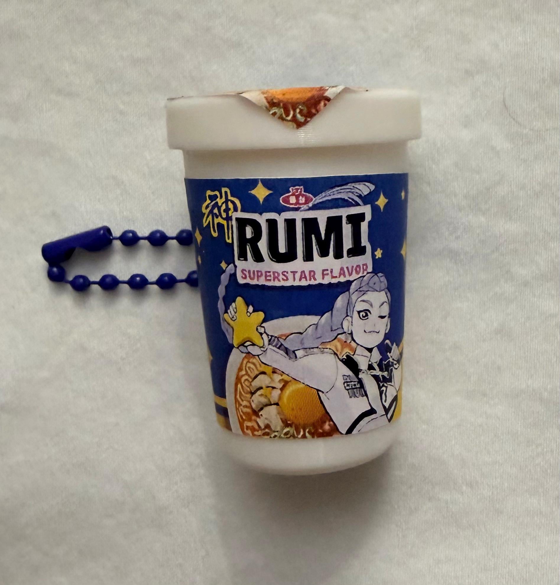 Kpop Demon Hunters Huntrix Ramen Cup Keychain – Rumi Mira Zoey