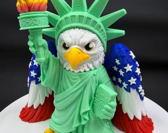 Liberty Eagle 250th Anniversary 3D Printed Statue | USA Patriotic Decor Collectible