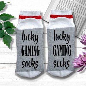 Gamer Gift - Lucky Gaming Socks - Video Game Socks | Gift for Video Game Lover | Gaming Socks | Mens Stocking Stuffer
