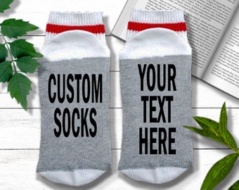 CUSTOM Socks - Personalized Socks for Men or Women, Funny Socks, Customized If You Can Read This Socks, Personalized Gift