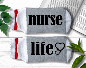 Nurse Socks - Nurse Life - Nurse Graduation Gift, Cozy Socks for Nurse, Gift for Nurse Practitioner, If You Can Read This Socks w/ Sayings