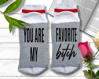 Best Friend Socks - You're My Favorite Bitch - BFF Gifts | Best Friend Socks | Bitch Socks | Miss You Gift for Best Friend