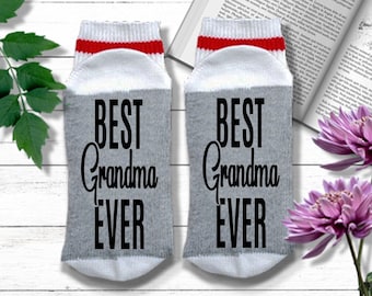 Grandma Socks - Best Grandma Ever - Gifts for Grandma from Grandkids | Christmas Gifts for New Grandma