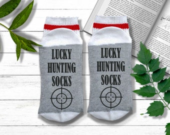 Chaussettes de chasse amusantes - Chaussettes de chasse porte-bonheur - Cadeau pour chasseur | Cadeau de chasse amusant pour homme | Cadeau de chasse pour papa